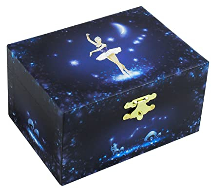 TROUSSELIER Ballerina TROUS50070 Speldosa, Midnattsblå, 15 cm x 8,5 cm x 10,5 cm