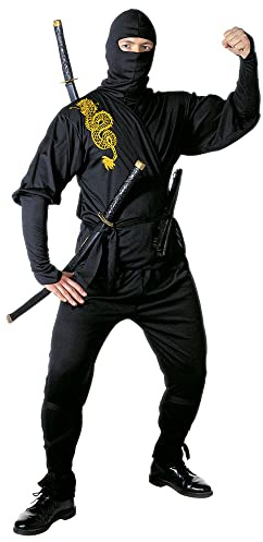W WIDMANN MILANO Party Fashion - Costume de ninja pour homme | Look de samouraï et de guerrier de style japonais pour le carnaval, les soirées à thème