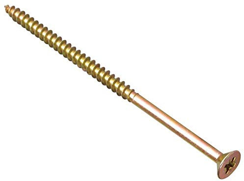 ForgeFix Multi-Purpose Single Thread Screws | 6.0 x 150mm | Zinc Yellow Passivated | Box 100