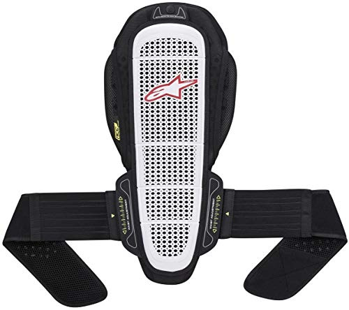 Alpinestars Nucleon Kr-r Rückenprotektor, Farbe schwarz-weiss-neongelb, GröÃŸe XL