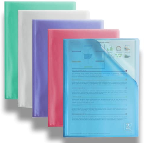 Oxford Sichtbuch 2nd Life, DIN A4, 40 Hüllen, Kunststoff, 4 Farben, 10er Pack