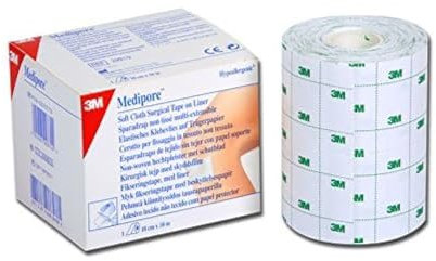 3M Medipore™ - cm 10 x 10 mt Protezione elastica adesiva in TNT, Confezione 1 pezzo