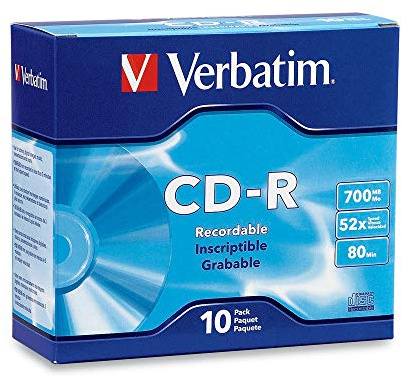 CD-R 700MB 10Pk Jewel Case 52x