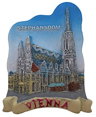 Wien Österreich Kühlschrankmagnet Touristische Souvenirs Harz Magnetische Aufkleber Kühlschrankmagnet Home & Kitchen Dekoration aus China