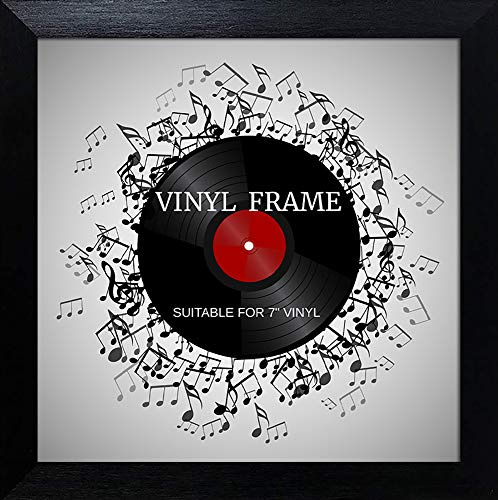 pf+a REAL GLASS 7 inch Vinyl Single Frame - Oxford Black