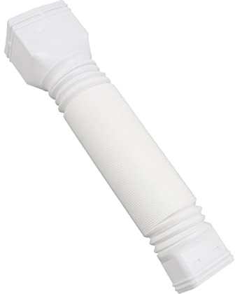 Fabater Estensioni dell'indicotta della grondaia, connettore del Tubo di drenaggio dell'Acqua piovana, Estensione di beccuccio, connettore della grondaia per l'indico (Bianco)