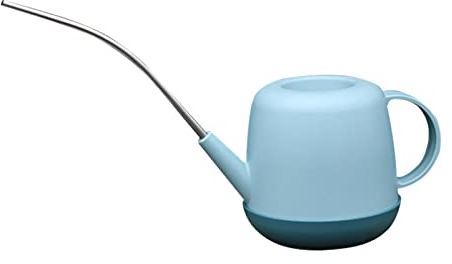KASUK 1L Gießkanne Metall Langer Mund Grünpflanze Gießkanne Garten Wasserkanne Gießkanne Gießkanne Bewässerung Gartengerät Garten Deko Gießkanne für Zimmerpflanzen (Color : H)