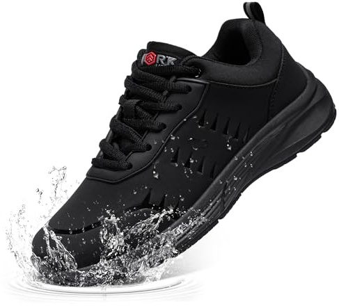 LARNMERN Scarpe Cucina Scarpe da Cuoco Uomo Donna Antiscivolo Scarpe Chef Lavoro Impermeabili Ristorazione Cameriere Ginnastica Sanitaria Senza Puntale