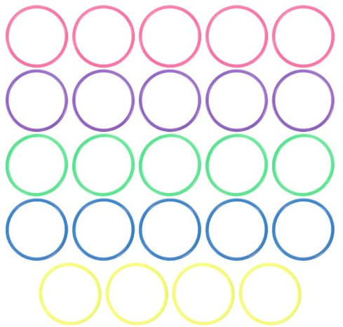 Toddmomy -Teiliges Ringwurfspiel Aus Kunststoff Für Kinder Outdoor-Wurfringe Für Schnelligkeit Und Beweglichkeit Übungsspiel Geburtstagsparty Werfen Hinterhof 10 cm