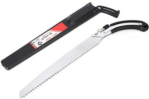 Tyenaza Garden Hand Saw, Heavy Duty Pruning Saw Saving Curved Thick Branch Saw with Sheath, Wood Saw for Tree Trimming, Wood Cutting, Camping, Gardening Work