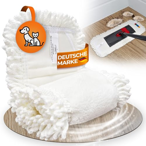 Wischmopp Bezug für Staub & Tierhaare - Bodenwischer, Wischbezug von WOWtowelz – 50 cm Variante - 2er Set