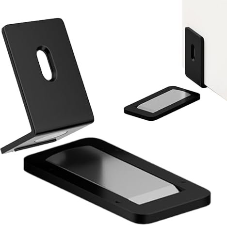 Bodentürstopper, Türstopper für Bodentüren, winddicht, Wandschutz mit Türstopper ohne Bohren, Türstopper mit starkem Magnet für die Unterseite