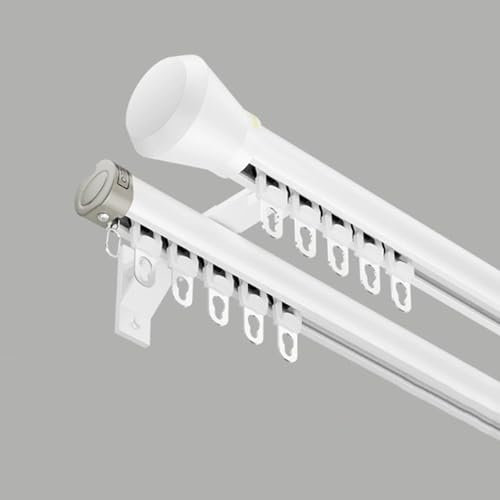 MZQMK Robusto Binario per Tende da Esterno Bastone Binario A Soffitto in Alluminio, Bastoni Binari, Facile da Montaré(B,1.4m(4.6ft))