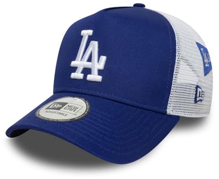 New Era Gorras secas de camionero de Los Ángeles Dodgers para hombre, color azul, talla única, Azul, talla �nica