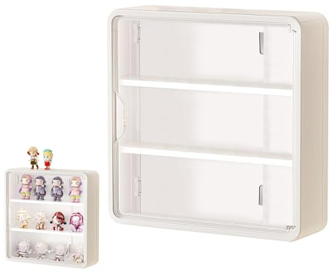 Sammlervitrine Hängend: 3 Schicht Acryl Vitrine, Schaukasten Vitrine Wandvitrine Hängend, Transparent Hängevitrine, für Automodelle, Anime Figuren, Lego, Figuren Spielzeug (30 x 30 x 8 cm)
