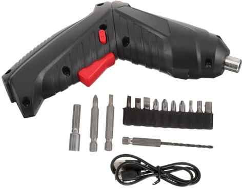 Yardenfun Destornillador Eléctrico Recargable Compacto Mini Taladro Inalámbrico con Luz LED para Bricolaje y Reparaciones Domésticas Diseño Ergonómico y Práctico