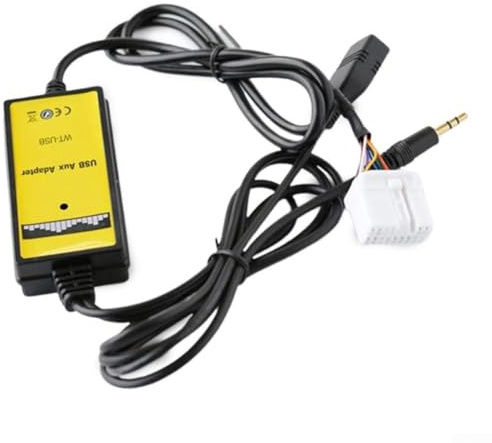 Cable adaptador de interfaz USB AUX con puerto cambiador de CD MP3, lector de tarjetas SD, entrada de audio de 3,5 mm, compatible con Accord/CRV/para Civic/para Odyssey/Pilot/Element/S2000/Fit/City