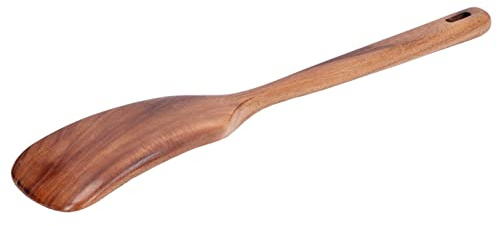 Haofy Spatola in Legno, Materiale in Teak, Finitura Liscia, Perfetta per Cucinare e Utensili da (pala di legno)