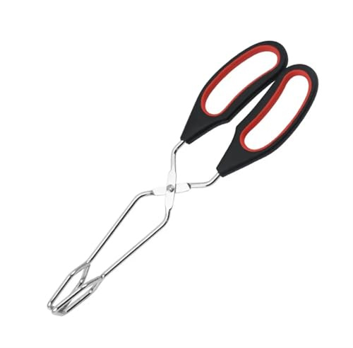 Ofenbesteck Grill-Werkzeuge, Grill-Scherenzange, Grillzange, langer Griff, Schere, Feuerstellenzange, Kaminzange(24cm)