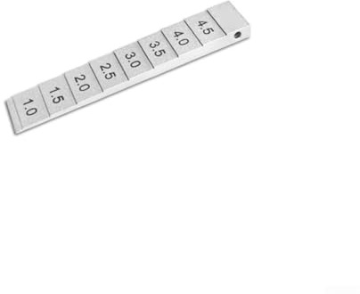 Spessimetro a cuneo per saldatura a cuneo con materiale in acciaio al carbonio e finitura cromata per una misurazione accurata e duratura dei fori (1-5 mm)