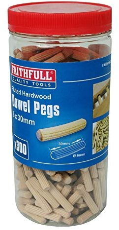 Faithfull - Holzdübel Gerippte 30 x 6mm (Badewanne 300) - FAIDOW6300T