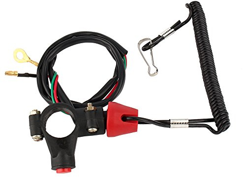 Motorrad Killschalter, 1 Stück 12V 22mm Doppelter Flammenausschalter für Motorrad ATV Boot