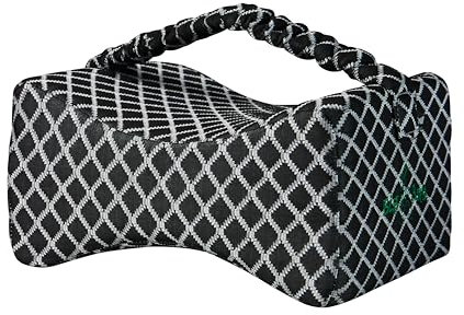 Big Ant Knee Pillow with Elastic Strap, Memory Foam Leg Pillow Best for Side Sleepers/Lower Leg/Back/Hip/Knee/Joint - with Washable Cover - Fit for All Figure and Season (Black)