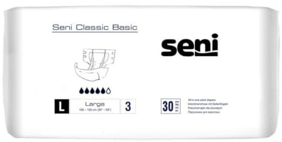 Seni Classic Basic Inkontinenzhose Unisex Erwachsene 30 Stk Gr. L
