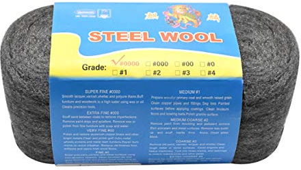 Jinlaili 1Roll 80g Steel Wool, Cleaning Wire Wool Polishing Steel Wool, 0000 Grade Ultra Fine Steel Wool Pads, Cleaning and Polishing Rush Tool for Home Kitchenware Furniture