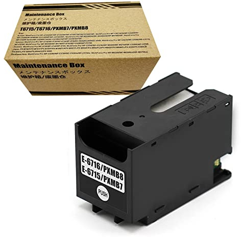 COCADEEX Ersatz-Tinten-Wartungsbox für T6716 oder C13T671600, funktioniert mit WF-4720DWF WF-4725DWF WF-4730DTWF WF-4740DTWF WF-C529R WF-C529RDTW WF-C579RDTWF WF-C579RD2TWF WF-C579RDWF Drucker