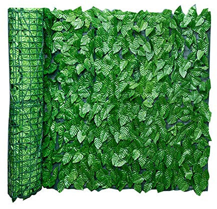 Hidyliu 1 rouleau de haie artificielle de lierre - Brise-vue - Vert - Décoration de jardin - UV - Pour l'extérieur, jardin, terrasse et cour (0,5 x 1 m)