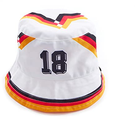 Classic Football Shirts Euro 88' West Germany Home Bucket Hat #18 (Klinsmann)