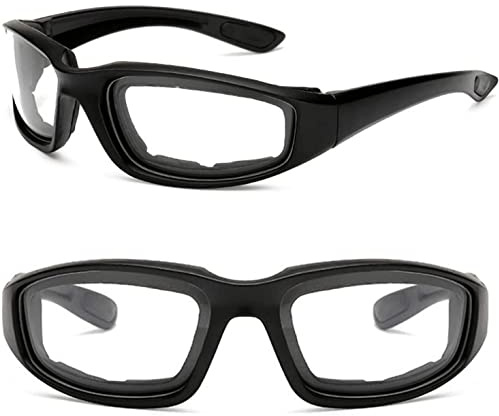 TMDGG Motorradbrille Racing Blendfrei Winddicht Vintage Herren Damen Brillen Sonnenbrille (Farbe: 1 Stück klare Gläser)