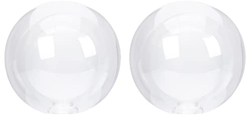 Lurrose 2Pcs White Glass Lamp Shades Globe Lamp Shade Round Ball Cover White Glass Globe Light Cover for Pendant Wall