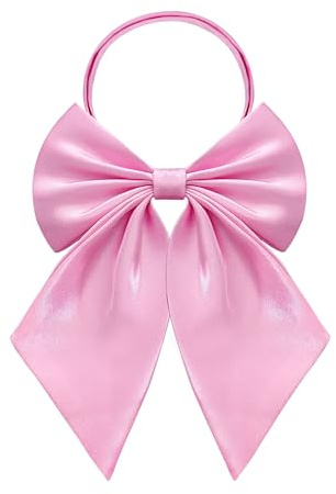 AUSUAYA Women Silk Uniform Bow Tie, Cute Anime Bowtie For School Girls Necktie/Cosplay/Goth/Valentine Party GB-B1 (Pink)