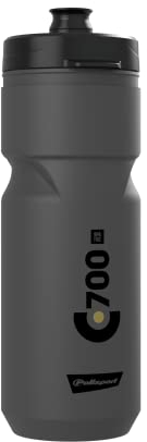 POLISPORT 8644900016 - Bidon vélo modèle C700 de 700 ML. Bouteille d'eau pour Cyclistes sans BPA en Couleur Nardo Gris/Noir/Noir
