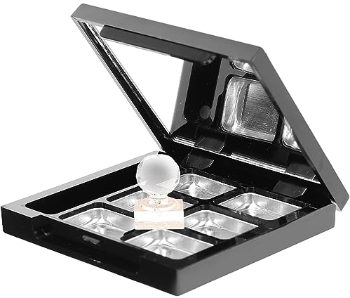 HAPINARY 1satz Leere Lidschattenpalette Mit Spiegel Nachfüllbare Kosmetikbox Aluminium Kompakte Aufbewahrung Für Lidschatten Und Mehr Für Diy-make-up