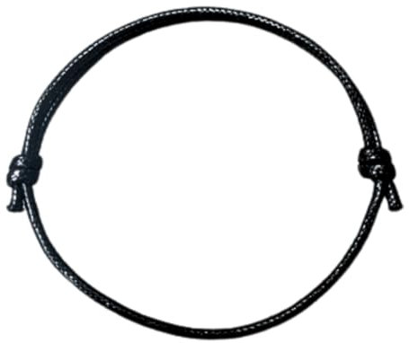 Original Kabbalah Adjustable Black Waxed Cord Rope String Bracelet, Protection against Evil Eye – Misfortune, Eye Black | Prayer and Blessing, Good Luck Bracelets for Men’s Women’s Unisex (Black)
