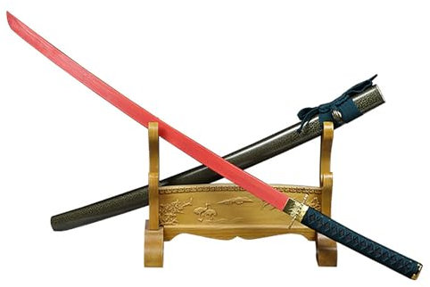 TIAYKO (102 cm) Japanisches Katana-Schwert,handgefertigtes Holzschwert,Bokken-Samurai-Schwert mit Scheide,Cosplay-Waffen,Rollenspiel-Requisite,Weihnachtsgeburtstage,Geschenke für Männer und Frauen
