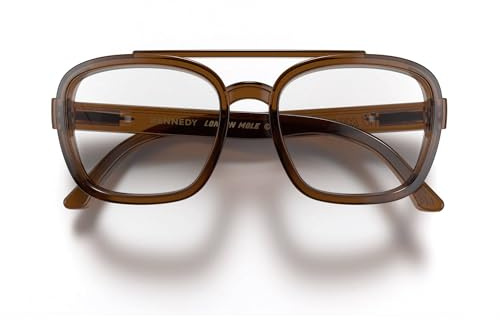 LONDON MOLE® Kennedy Lesebrille | Coole quadratische pilot-leseleser | Herren damen unisex | Federscharniere