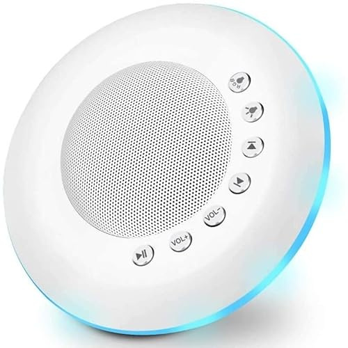 Duomila White Noise Machine with 28 Soothing Sounds, 7 Colors Night Light, Portable Sound Machine for Baby, Kids & Adults