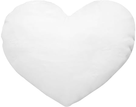 Fadcaer Heart Decorative Pillow, Soft Plush Cushion, Cute Heart Shaped Cushion for Sofa, Bed, Dining, Gifts for Girls, Valentine's Day Gift (White, 30cm)