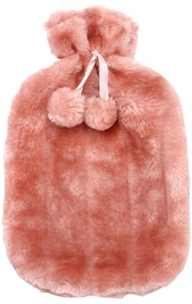 Housse Pour Bouillotte | Housse En Fausse Peluche Bouillotte Eau Chaude En Caoutchouc Nature Housse Premium Toute Douce Moule Unique Bouchon Hermétique