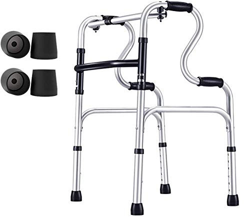 OLSKFUH Faltbarer Rollator, Gehwagen, Leichtgewicht-Gehhilfe Für Senioren, Ältere Menschen Und Behinderte - Faltbar Für Den Innen- Und Außenbereich, Tragkraft 180 Kg/400 Lbs, Gehhilfe Teilen
