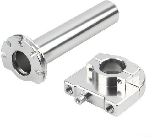 ZWEquipint CNC Aluminium 7 8 Zoll Motorrad Gasgriffe, 22 mm Lenkergriffe, Gasgriffe, für Motorrad, Roller, Dirt Bike
