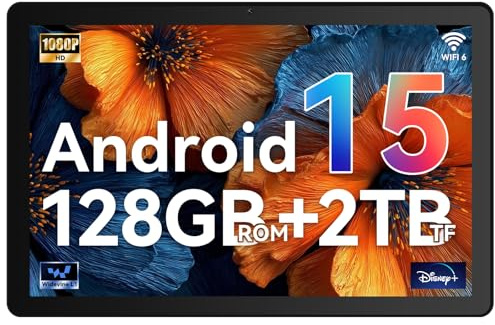 Whitedeer Tablet Android 15 Octa-Core Processor, 22GB+128GB+1TB TF, Tablet 10 inch with IPS Display, Android Tablets with 2.0GHz CPU, 6200mAh/ 5G WiFi/BT5.4/8MP+5MP/OTG, PC Mode, Widevine L1(Gray)