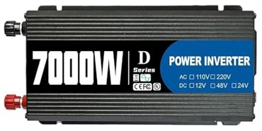 Inverter convertitore Kit Inverter 7000W 12V 110V220V 300W Pannello Solare Controller 100A Caricabatteria Capannone/illuminazione/campeggio Installazione Semplice(Only Inverter 110V)