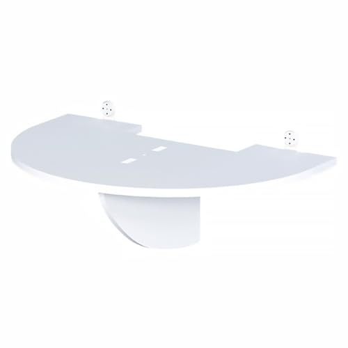 SWETRACE Supporto per Videoproiettore da Parete in Pvc Bianco Installazione Semplice e Sicura, Mensola Appendibile senza Fori per Organizzazione Domestica