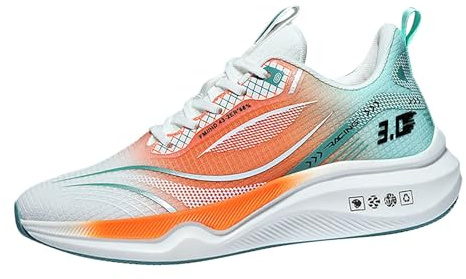 Zapatillas de deporte para hombre, acolchadas, gruesas, para bádminton, gimnasio, tenis, baloncesto, tenis, joggers, con amortiguación de aire, soporte de arco, zapatos para correr, de alto rebote