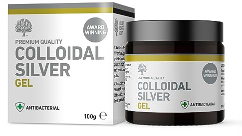 Nature’s Greatest Secret Colloidal Silver Multi-Purpose Gel 98% – Bergamot, Amber Glass Jar – Household & Skin Care – 100 g | Amber Glass Jar, Bergamot, 98% Multi-purpose Formula, For Household And Skin Use